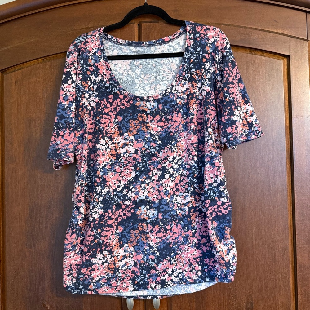 Floral Motherhood Maternity Shirt - XL